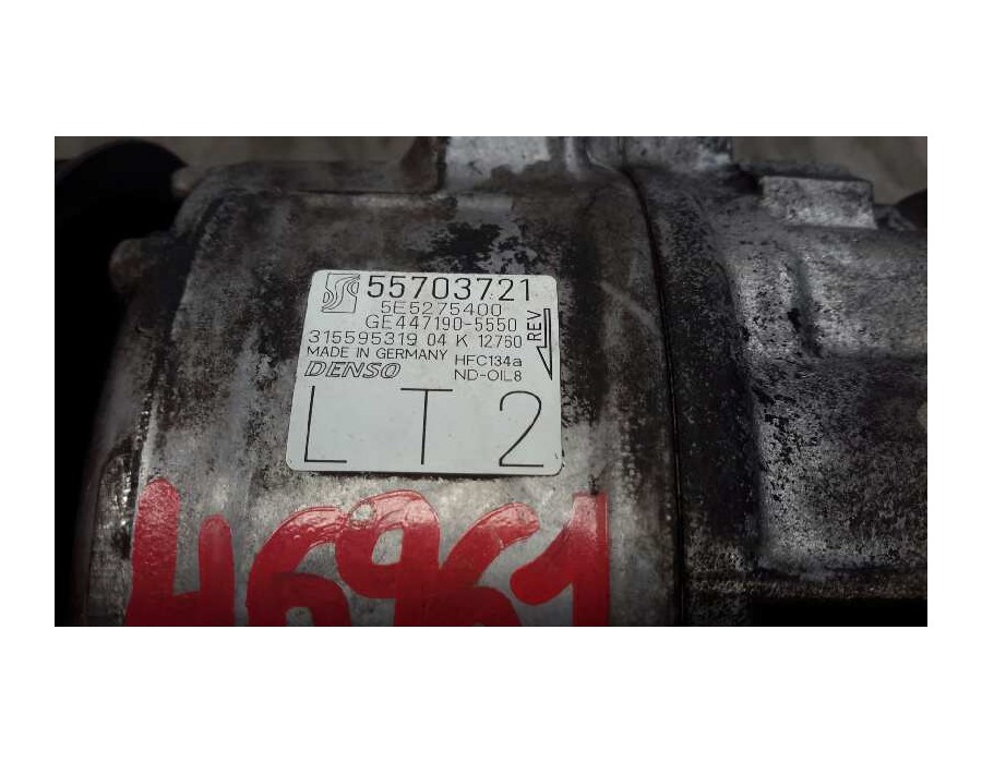 Recambio de compresor aire acondicionado para opel corsa d 1.3 16v cdti cat (z 13 dth / l4i) referencia OEM IAM 55703721  