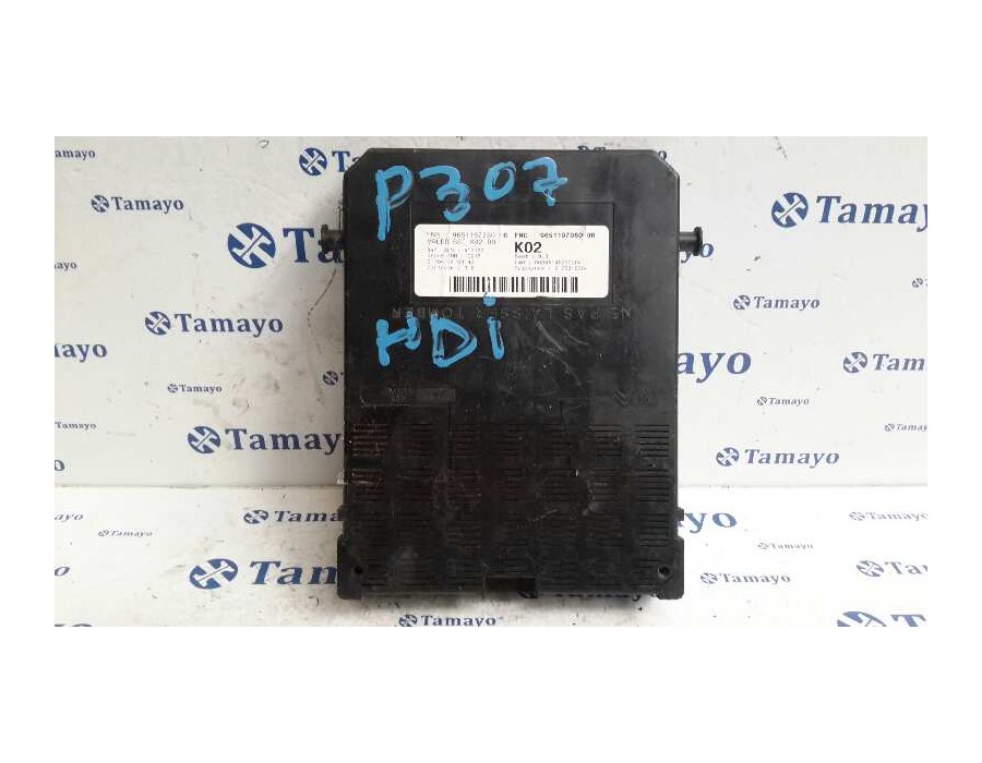 Recambio de caja reles / fusibles para peugeot 307 (s1) 2.0 hdi cat referencia OEM IAM 9651197780 2175310304 9651197080