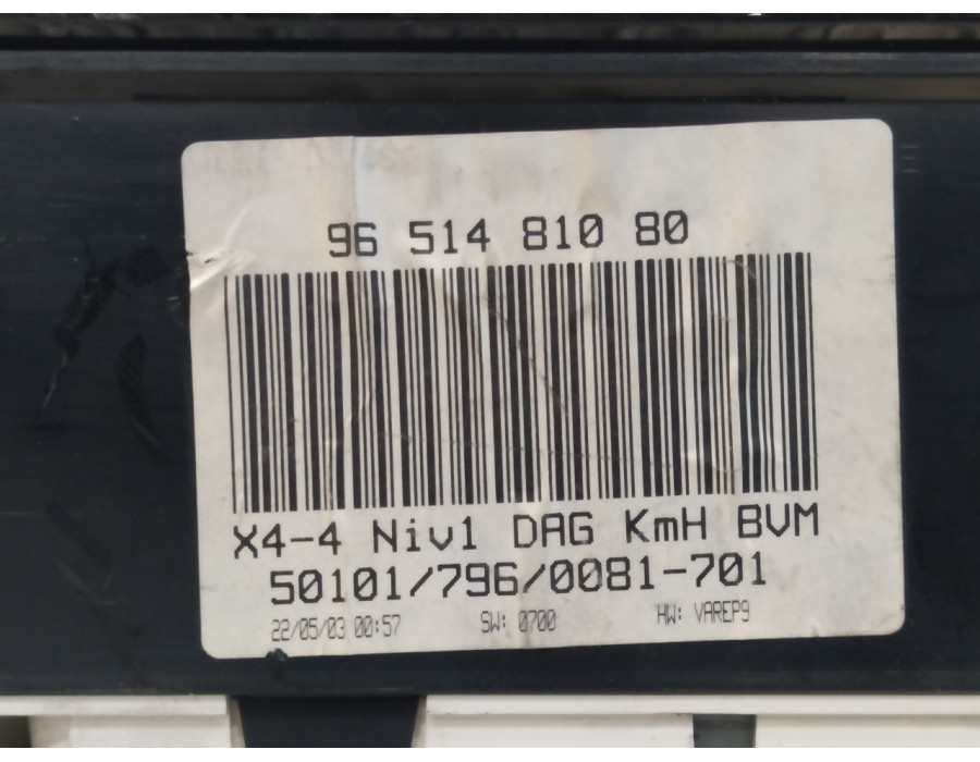 Recambio de cuadro instrumentos para citroën c5 berlina 2.0 hdi cat (rhy / dw10td) referencia OEM IAM 9651481080  