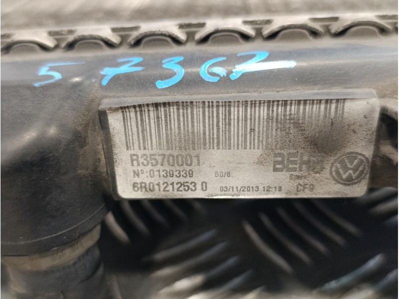 Recambio de radiador agua para seat ibiza (6j5) 1.6 tdi referencia OEM IAM R3570001  6R0121253