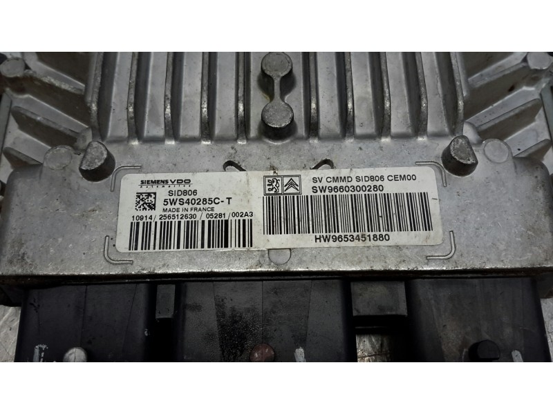 Recambio de centralita motor uce para citroën c2 1.4 hdi referencia OEM IAM 5WS40285CT HW9653451880 SW9660300280