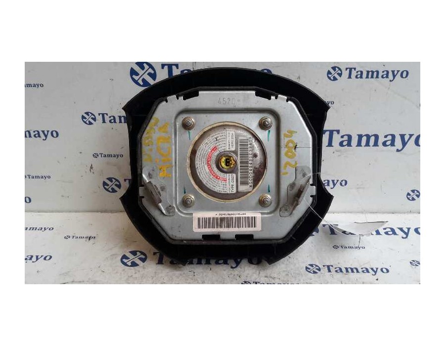 Recambio de airbag delantero izquierdo para nissan micra (k12e) 1.4 cat referencia OEM IAM TYPEDS07  BAMPT1131