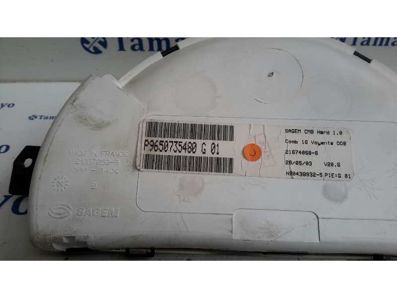 Recambio de cuadro instrumentos para citroën c2 1.4 hdi referencia OEM IAM P9650735480G01  