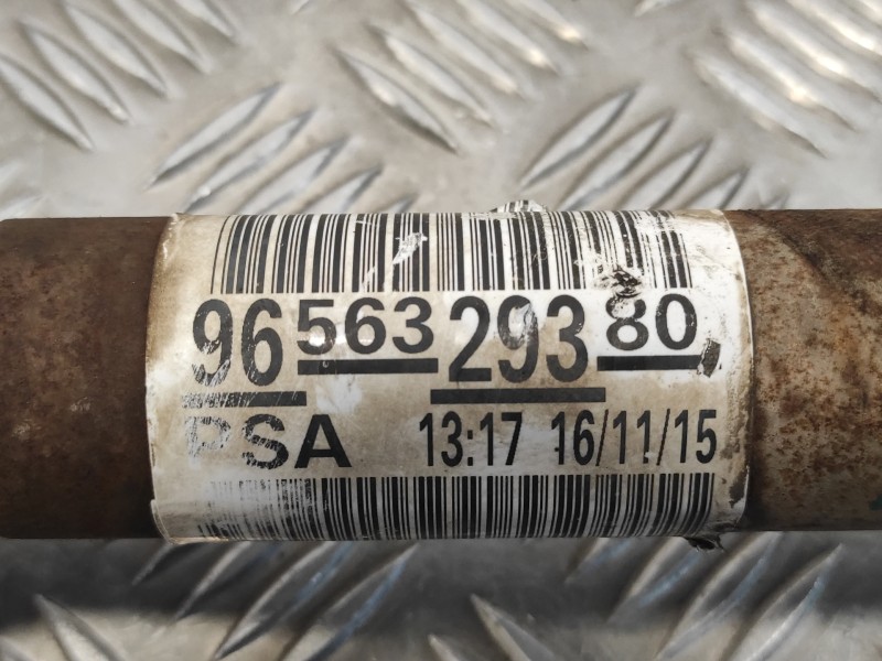 Recambio de transmision delantera izquierda para peugeot partner kombi 1.6 blue-hdi fap referencia OEM IAM 9656329380  