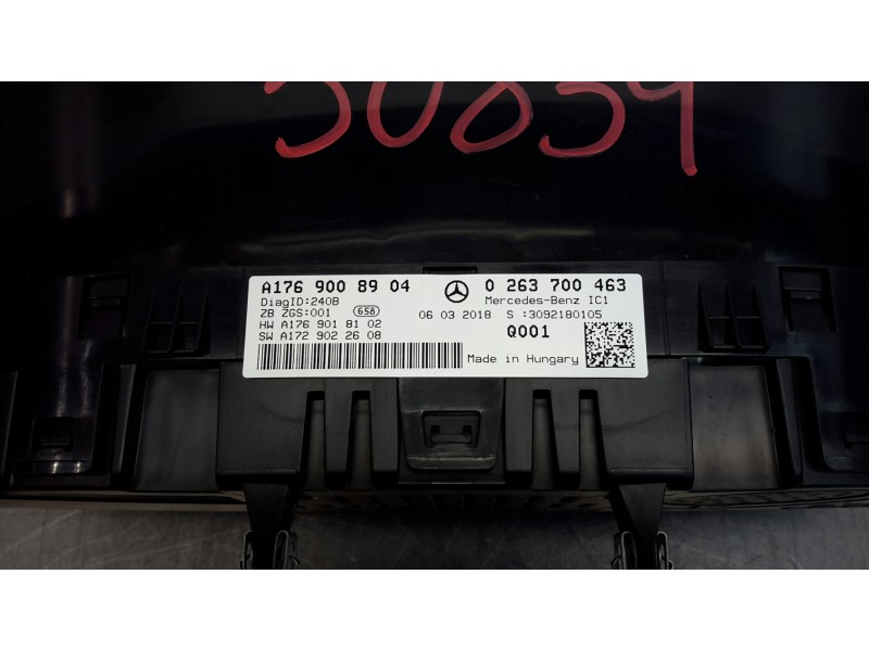 Recambio de cuadro instrumentos para mercedes-benz clase a (w176) 1.6 cat referencia OEM IAM A1769008904  0263700463