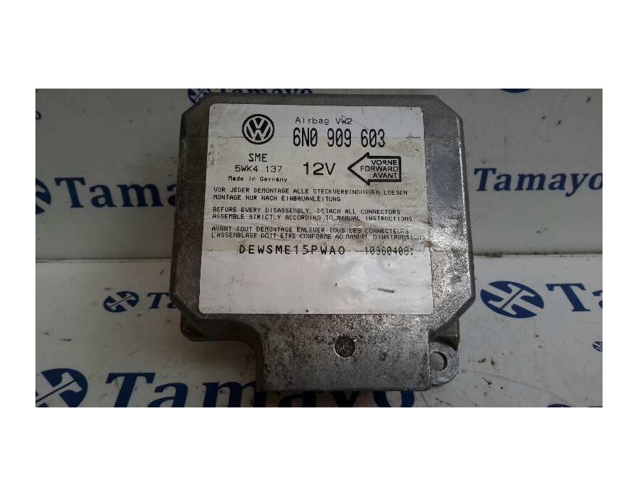 Recambio de centralita airbag para seat cordoba berlina (6k2) 1.9 turbodiesel cat (aaz) referencia OEM IAM 6N0909603  