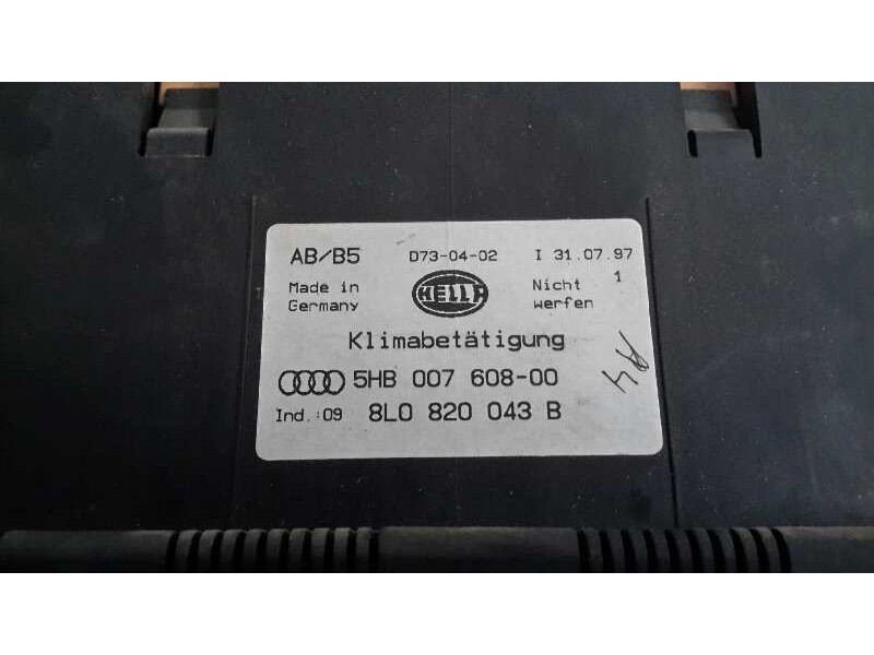 Recambio de mando climatizador para audi a3 (8l) 1.8 20v turbo referencia OEM IAM 8L0820043B  5HB00760800