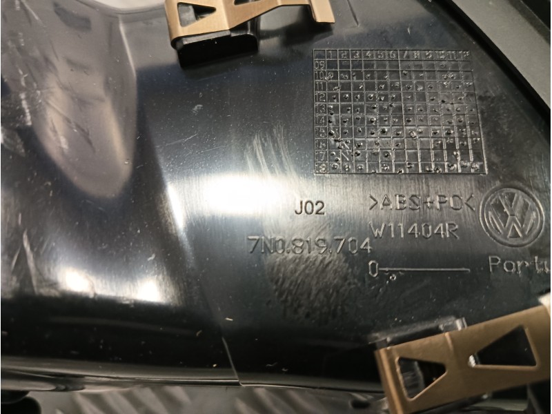 Recambio de rejilla aireadora para seat alhambra (7n) 1.4 tsi referencia OEM IAM 7N0819704D  