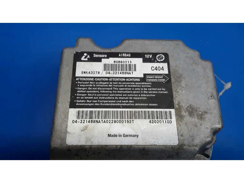 Recambio de centralita airbag para alfa romeo 156 1.9 jtd 16v cat referencia OEM IAM 5WK43278  04321468NAT