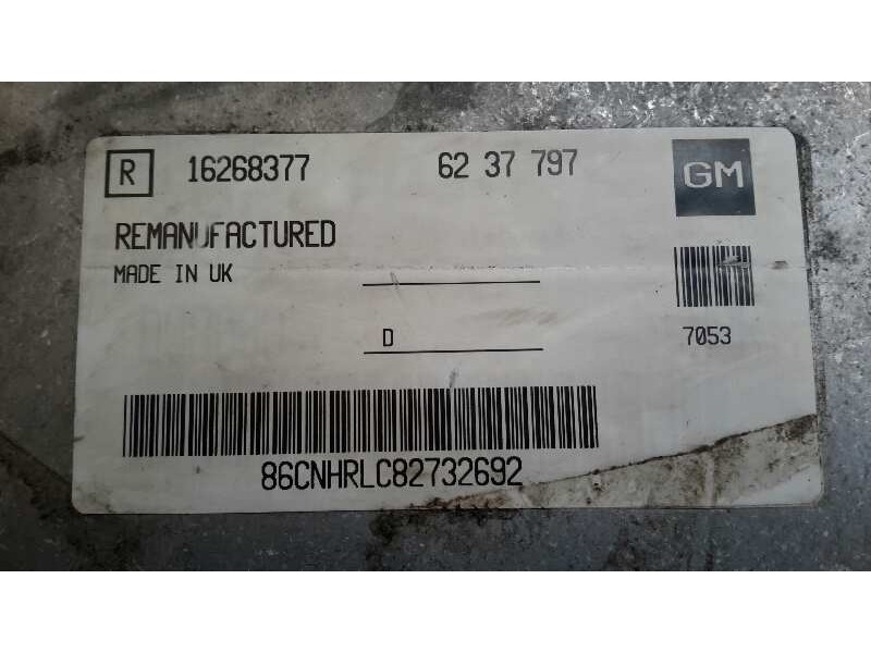 Recambio de centralita motor uce para opel astra g berlina 1.6 referencia OEM IAM 16268377  6237797
