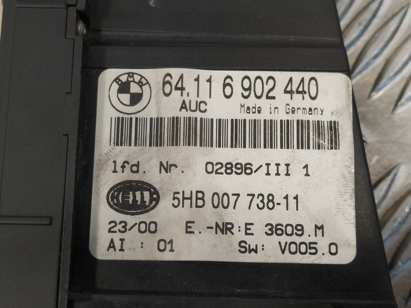 Recambio de mando climatizador para bmw serie 3 compact (e46) 320td referencia OEM IAM 64116902440  5HB00773811