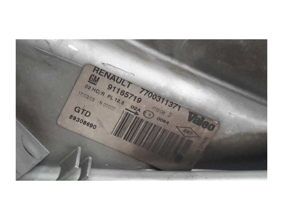 Recambio de faro izquierdo para opel vivaro 1.9 cdti cat (f9q-760 / l08) referencia OEM IAM 7700311371  91165719