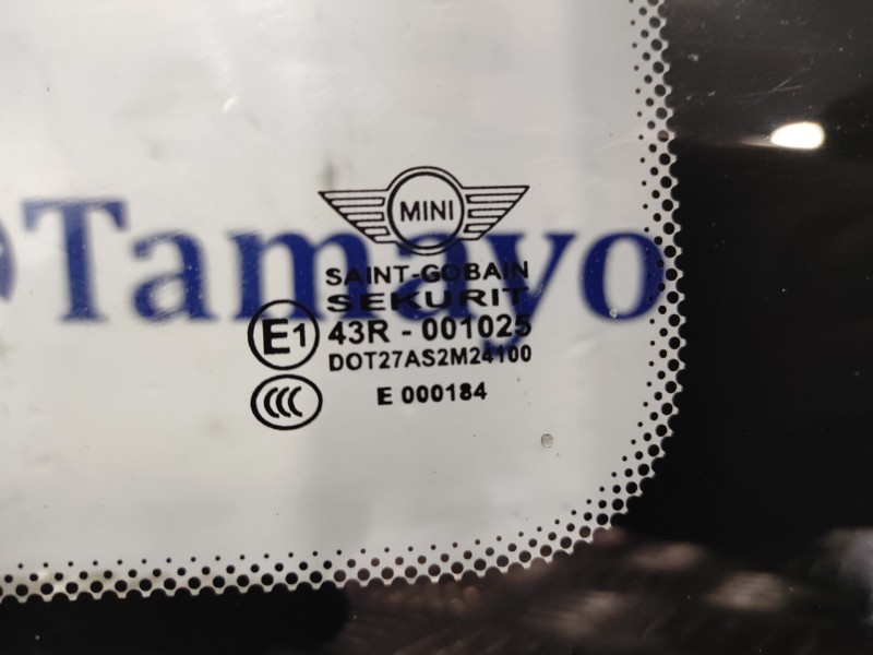 Recambio de luna custodia trasera derecha para mini cooper 1.6 referencia OEM IAM 43R001025  