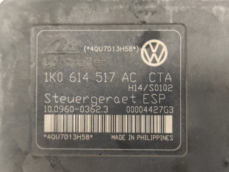 Recambio de abs para volkswagen golf v berlina (1k1) 1.4 16v tsi referencia OEM IAM 1K0614517AC 10096003623 10020602224