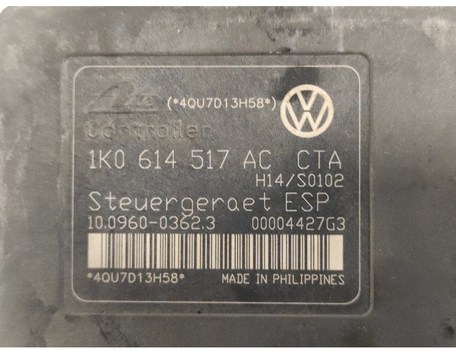 Recambio de abs para volkswagen golf v berlina (1k1) 1.4 16v tsi referencia OEM IAM 1K0614517AC 10096003623 10020602224