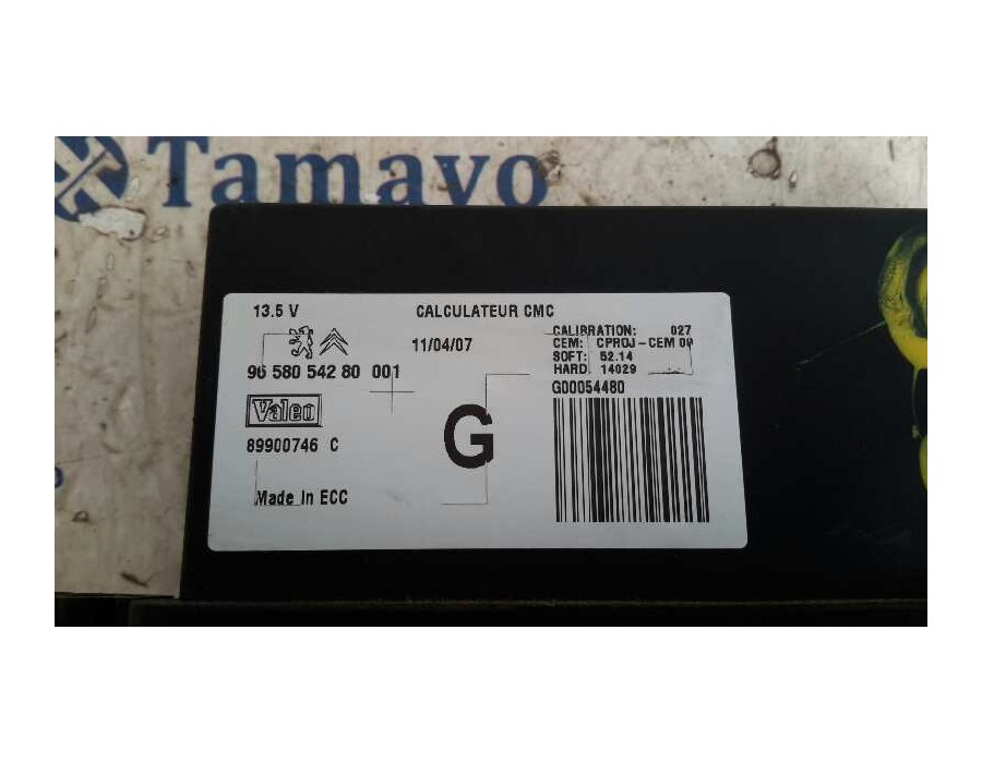 Recambio de modulo electronico para citroën c4 coupe 2.0 16v cat (rfj / ew10a) referencia OEM IAM 9658054280  89900746