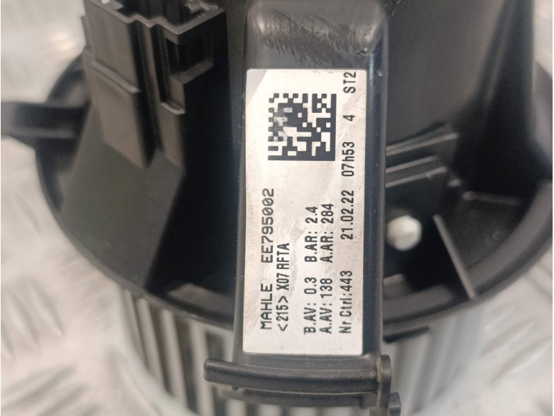 Recambio de motor calefaccion para smart forfour eq referencia OEM IAM EE795002  