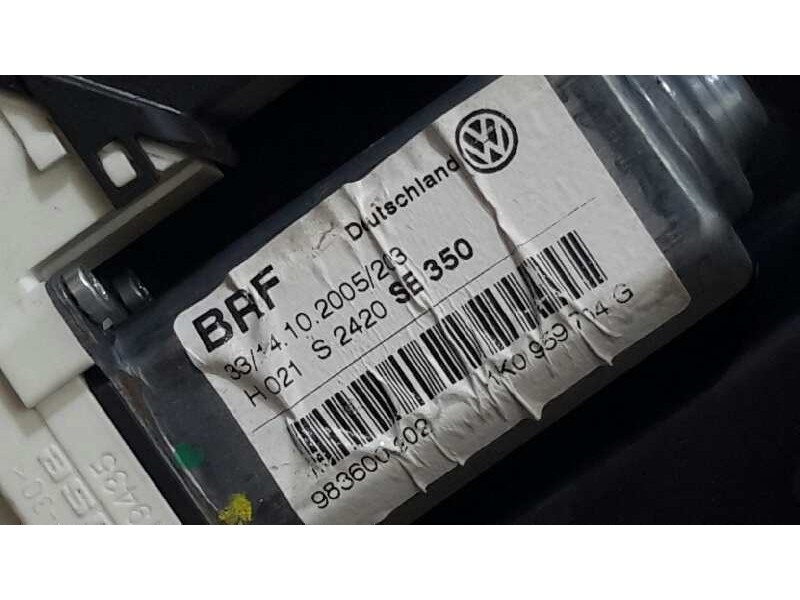 Recambio de elevalunas trasero derecho para seat leon (1p1) 2.0 tdi referencia OEM IAM 1K0959704G  
