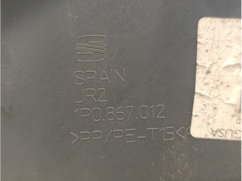 Recambio de guarnecido puerta delantera derecha para seat leon (1p1) 1.6 referencia OEM IAM 1P0867012  197003281