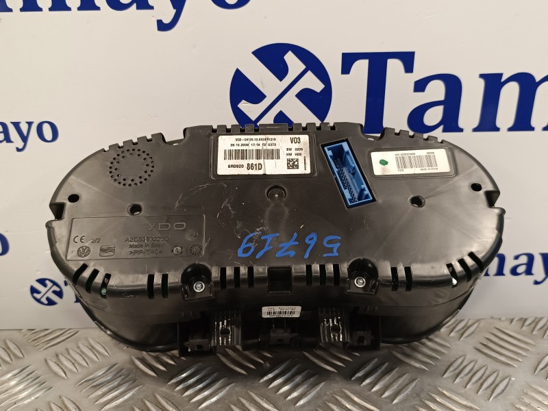 Recambio de cuadro instrumentos para volkswagen polo (6r1) 1.6 tdi referencia OEM IAM 6R0920861D  A2C53376828