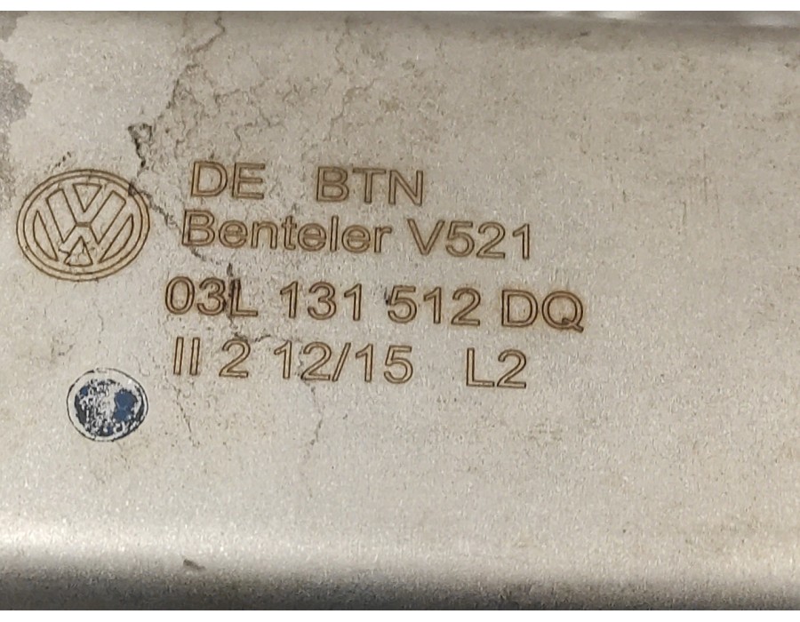 Recambio de enfriador egr para volkswagen golf vi variant (aj5) 1.6 tdi dpf referencia OEM IAM 03L131512DQ  