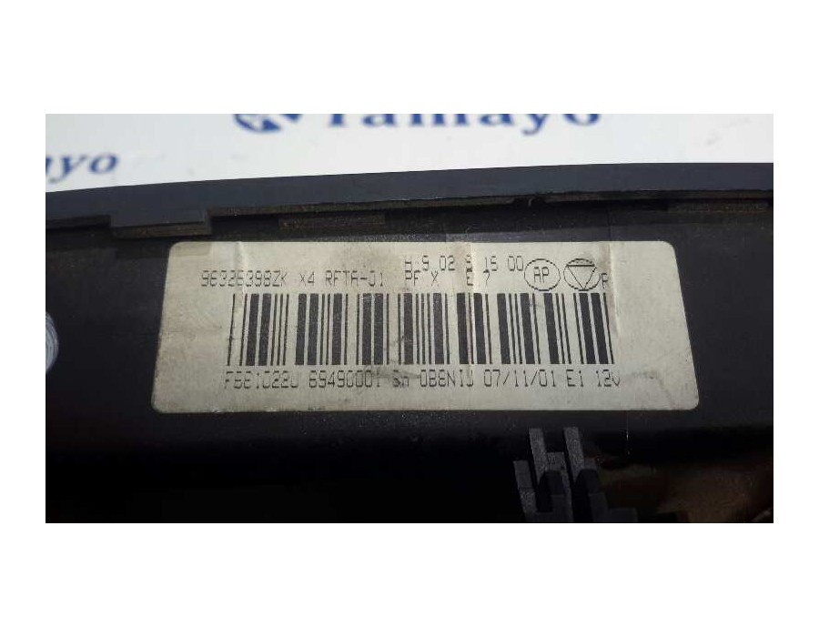 Recambio de mando climatizador para citroën c5 berlina 2.0 hdi sx referencia OEM IAM 96326398ZK  69490001