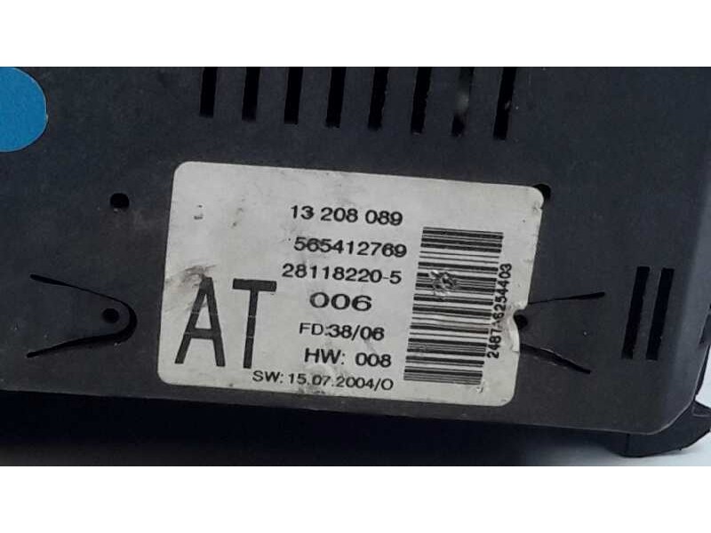 Recambio de pantalla / mando multifuncion para opel zafira b referencia OEM IAM 13208089 281182205 565412769