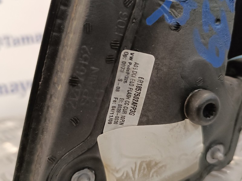 Recambio de retrovisor derecho para volkswagen polo (6r1) 1.6 tdi referencia OEM IAM 6R1857502  6R0857934