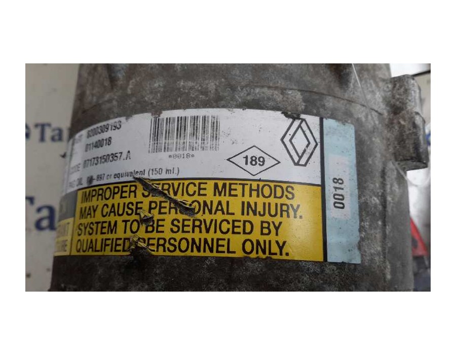 Recambio de compresor aire acondicionado para renault scenic ii 1.9 dci diesel referencia OEM IAM 8200309193  01140018