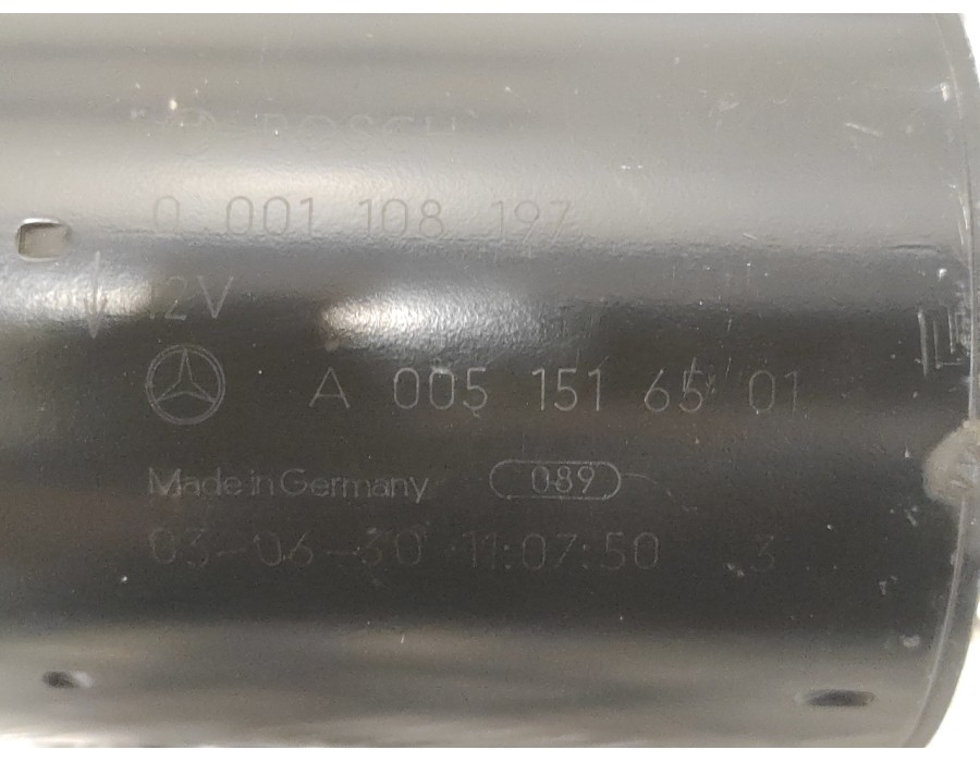 Recambio de motor arranque para mercedes-benz clase e (w211) berlina 3.2 v6 18v cat referencia OEM IAM 0001108197  A0051516501