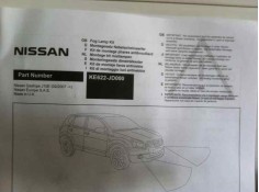 Recambio de kit faros antiniebla para nissan qashqai (j10) referencia OEM IAM KE622JD000 ORIGINAL  2