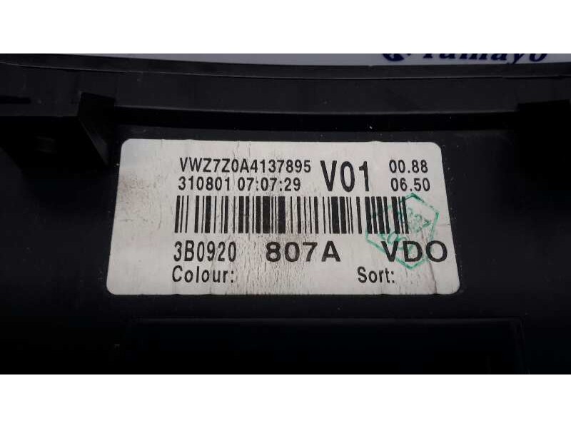 Recambio de cuadro instrumentos para volkswagen passat berlina (3b3) 1.9 tdi referencia OEM IAM 3B0920807A  110080197004