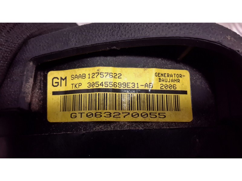 Recambio de airbag delantero izquierdo para saab 9-3 sport sedán 1.9 tid cat referencia OEM IAM 12757622  305455699E31AB