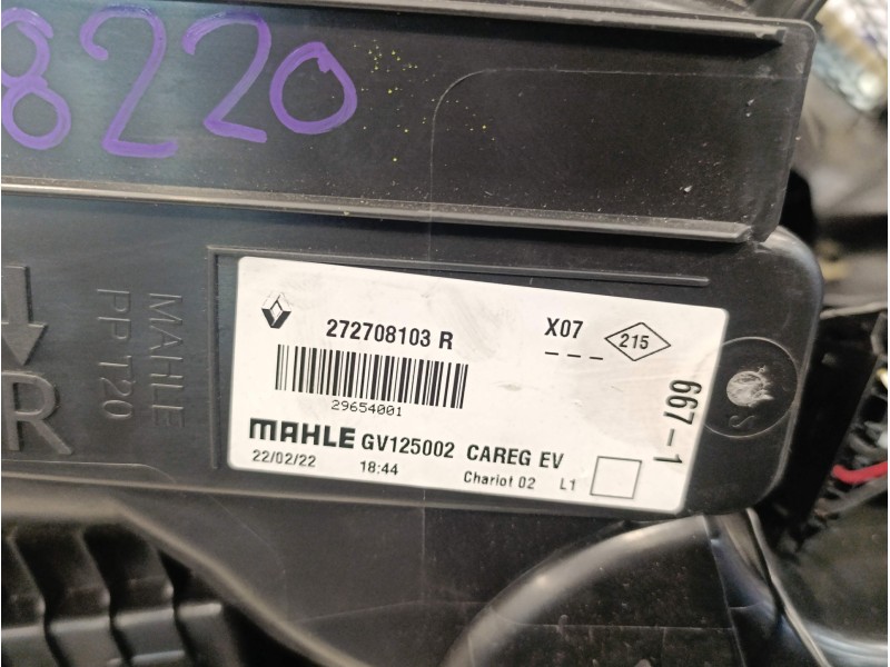 Recambio de calefaccion entera normal para smart forfour eq referencia OEM IAM   