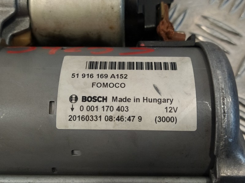 Recambio de motor arranque para ford ka (ccu) 1.2 8v cat referencia OEM IAM 51916169A152  0001170403