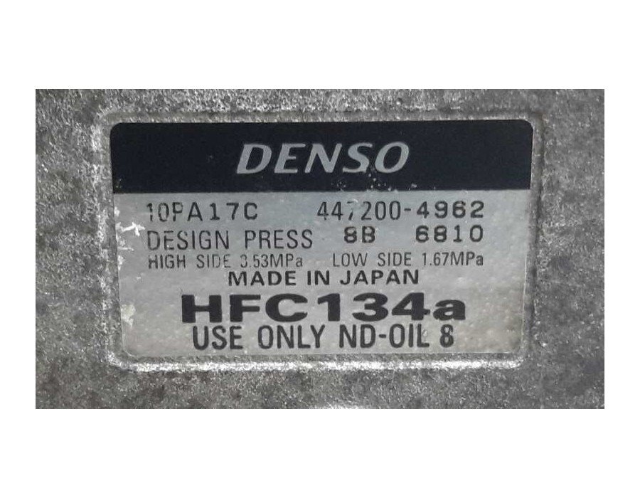 Recambio de compresor aire acondicionado para land rover discovery (lt) td5 lr referencia OEM IAM 4472004962 10PA17C HFC134A