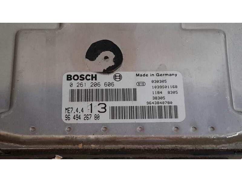 Recambio de centralita motor uce para citroën xsara berlina 1.6 16v cat (nfu / tu5jp4) referencia OEM IAM 0261205606 ME744 96494