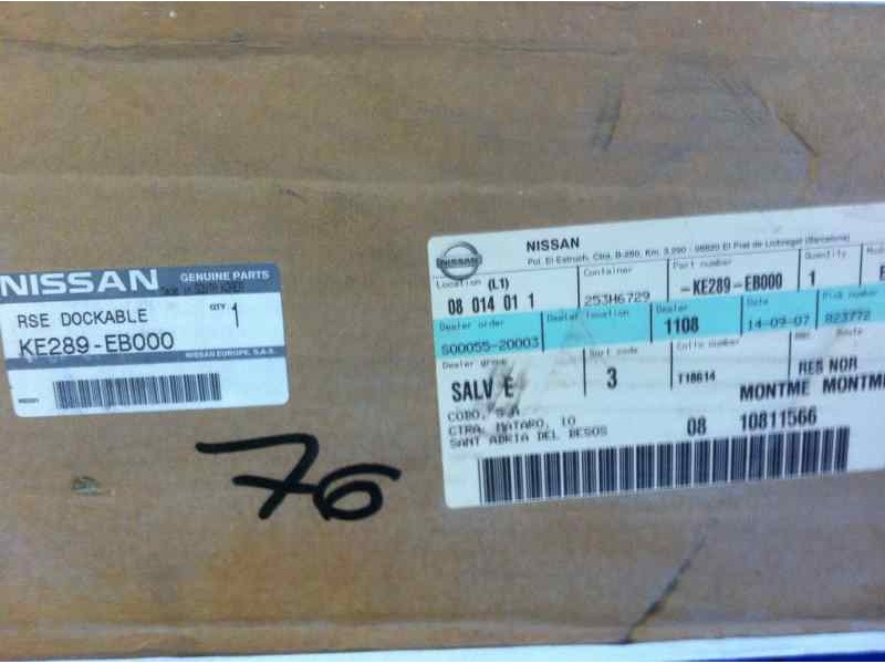 Recambio de dvd techo para nissan pathfinder (r51) 2.5 dci se referencia OEM IAM KE289EB000  
