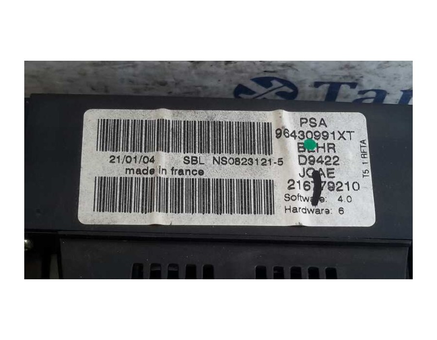 Recambio de mando climatizador para peugeot 307 (s1) 2.0 hdi fap cat referencia OEM IAM 96430991XT  216779210