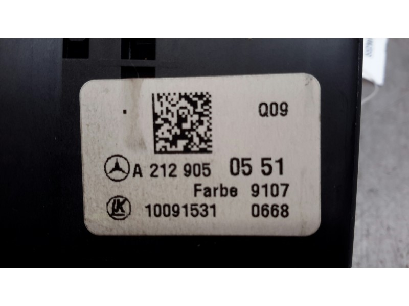 Recambio de mando luces para mercedes-benz clase a (w176) 1.6 cat referencia OEM IAM A2129050551  10091531