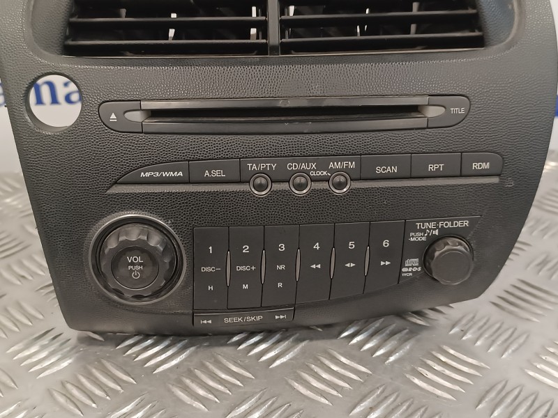 Recambio de sistema audio / radio cd para honda civic berlina 5 (fk) 2.2 ctdi referencia OEM IAM 39100SMGG113M1  