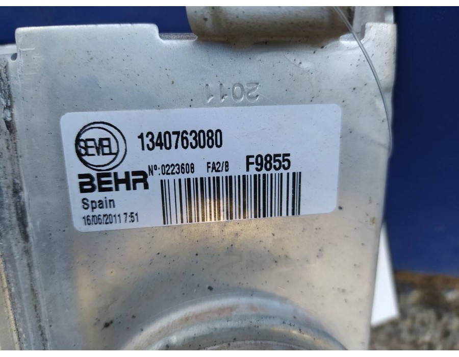 Recambio de intercooler para fiat ducato caja cerrada 33 (06.2006 =>) 2.3 jtd cat referencia OEM IAM 1340763080  