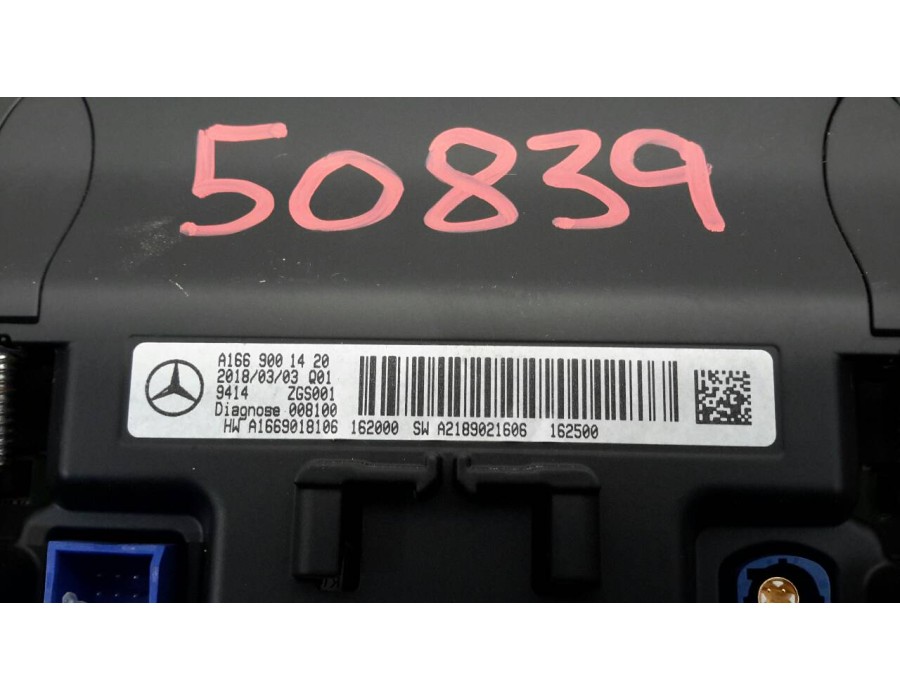 Recambio de pantalla multifuncion para mercedes-benz clase a (w176) 1.6 cat referencia OEM IAM A1669001420  