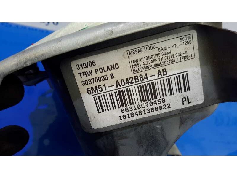 Recambio de airbag delantero derecho para ford focus berlina (cap) 1.6 tdci cat referencia OEM IAM 6M51A042B84AB  