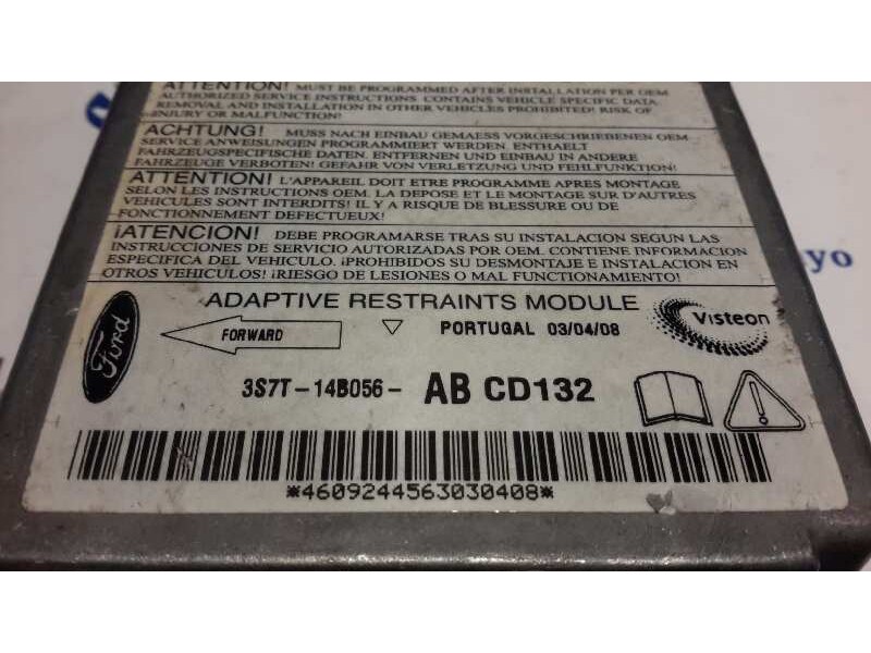 Recambio de centralita airbag para ford mondeo berlina (ge) referencia OEM IAM 3S7T14B056AB  