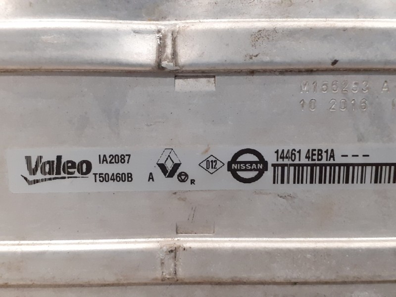 Recambio de intercooler para nissan qashqai (j11) 1.6 dci turbodiesel cat referencia OEM IAM 144614EB1A  T50460B