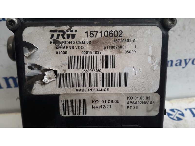 Recambio de abs para peugeot 407 st confort referencia OEM IAM 15710602 S118676001 15710502A
