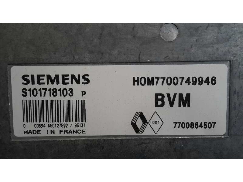 Recambio de centralita motor uce para renault 19 (b/c/l53) 1.9 diesel referencia OEM IAM   