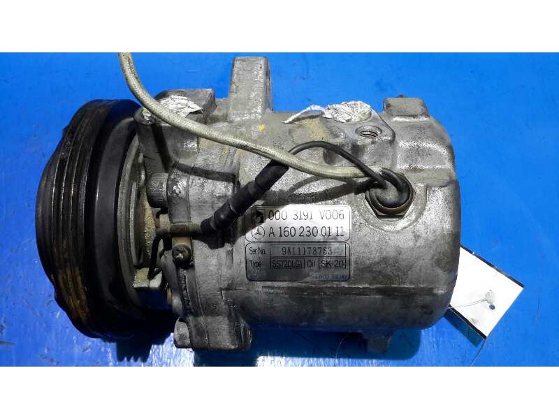 Recambio de compresor aire acondicionado para smart micro compact car 600cc referencia OEM IAM A1602300111  0003191V006
