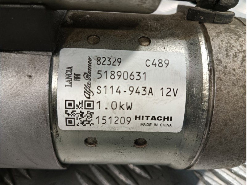 Recambio de motor arranque para fiat 500 (312) 500 referencia OEM IAM 82329C489 S114943A 51890631